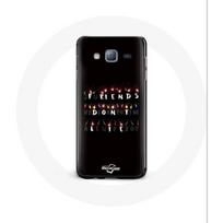 Coque pour Samsung Galaxy J5 2016 Stranger Things Affiche Friends Don't Lie Joyeux noël