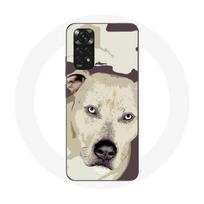 Coque pour Xiaomi Redmi Note 11S Chien de Pitbull Blanc