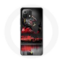 Coque pour Xiaomi Mi 11 Lite Formule 1 Sebastian Vettel Pilote automobile F1 Rouge raudona