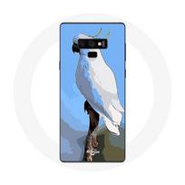 Coque pour Samsung Galaxy Note 9 Cacatoès Perroquets blanc Oiseaux balta