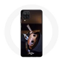 Dėklas - MANIACASE - Samsung Galaxy A12 - Minkštas - Juodas - BTS TinyTAN Jungkook Mic Drop