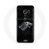 Coque pour Samsung Galaxy S6 Game of Thrones Saison 8 Le Trône de Fer La maison Stark Logo L'hiver a