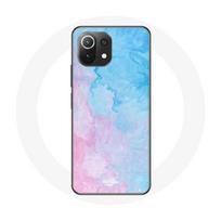 Coque pour Xiaomi Mi 11 Lite Fond bleu rose