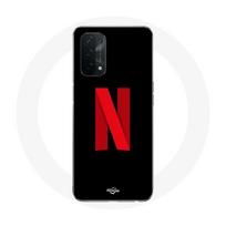Coque pour Oppo A54 5G Netflix Logo rouge fond noir juoda