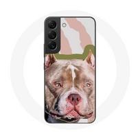 Coque pour Samsung Galaxy S22 Chien de Pitbull marron ruda
