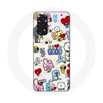Coque pour Xiaomi Redmi Note 11S BTS Bangtan Sonyeondan BT21 Van Tata Chimmy Cooky Rj Koya Mang Et Shooky
