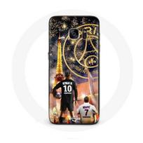 Coque pour Samsung Galaxy S7 PSG Neymar et Mbappé Joyeux noël