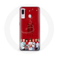 Coque pour Samsung Galaxy A20 BTS Bangtan Garçons Fond Rouge Cadeau de Noël 2023