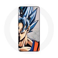 Case - Xiaomi - Redmi Note 5 Pro - Anime Dragon Ball - Goku Blue Hair - Soft mėlyna