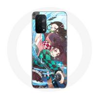 Coque pour Oppo A74 Tanjiro et Nezuko Demon Slayer Kimetsu no Yaiba Anime