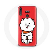 Coque pour Huawei P30 Lite BTS Bangtan Garçons BT21 RJ de Jin Fond Rouge raudona
