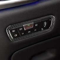 Anglies pluošto automobilio priekinių žibintų vidinių jungiklių mygtukų rėmelio dangtelio apdaila, skirta BMW X5 G05 X7 G07 -22 Automobilio interjero aksesuarai For X5 G05 black