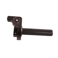 Visureigio motociklo akceleratoriaus rankenos 22 mm CNC vairo tepalas One Size juoda