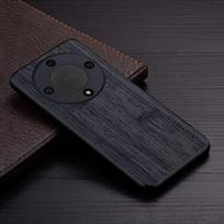 Dėklas, skirtas Honor Magic 5 Lite Pro funda bambuko medžio raštas Odinis dangtelis Prabangus coque, skirtas huawei Honor Magic 5 Lite dėklas, talpa Magic5 Lite juoda