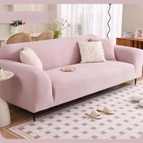 All-inclusive One-piece Sofa Cover Cover Four Seasons Universal Simple Elastic Lazy Sofa Cover Hats Universal Cushion Cushion Back Cushion 90—140cm white