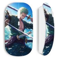 Souris sans fil maniacase - Blanche - One Piece Roronoa Zoro épée manga anime - Livrée avec nano récepteur USB