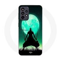 Maniacase dėklas Samsung Galaxy A52 4g roronoa zoro trigubo kardo pilnatis juoda