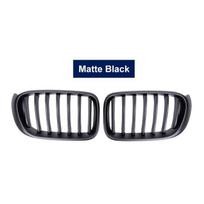 Automobilio priekinės sportinės inkstų grotelių grotelės, matinės, blizgios, skirtos BMW X3 F25 X4 F26 14-17 vienos linijos lentjuosčių pakeitimo lenktyninėms buferio grotelėms matinė juoda spalva