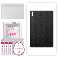 Apgo odos lipdukų plėvelės folijos vinilas, skirtas BACK, suderinamas su Samsung Galaxy Tab S7 FE WiFi, atsparus įbrėžimams, lengvai montuojamas - juodas korio sluoksnis
