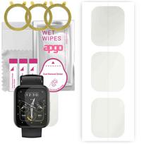 3x apgo Hydrogel Matte Screen Protector for Realme Watch 2 Pro, Hydrogel Film, Flexible, Soft TPU with positioning layer easy installation