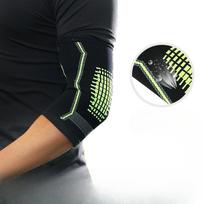 Elbow Pads, Arm Wrist Pads, Arm Knee Pads, Arm Warmer Joint Sheaths, Thickened Elbow Pads, Basketball Men's Fitness Fighting S beige