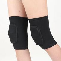 A Pair of Elastic Sponge Knee Pads Sports Protective For Volleyball Football Dance Yoga Tennis Running Cycling Workout Climbing S beige