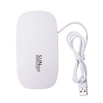 6W Mini Nagų Džiovinimo Mašina Nešiojama 6 LED UV Manikiūro Lempa Naudojimui Namuose Nagų Lempa Lako Džiovinimui su USB Kabeliu USB rožinė