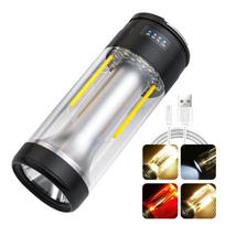USB įkraunamas kempingo žibintas Nešiojami lauko žibintai, pakabinami palapinės šviesa Galinga magnetinė darbo lempa 1PC