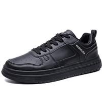 Fashion Men's Skateboard Walking Casual Shoes Male Students Sport Running Spring Autumn Comfortable Sneakers 38 juoda