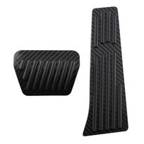 Anglies pluošto automobilių pedalų trinkelių dangtelis AT, skirtas BMW X3 X4 X5 X6 3/5/6/7 serijos E87 F20 E90 E92 E93 F30 F35 F34 F31 3GT 5GT automobilių pedalams black
