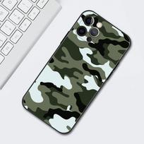 Camouflage Camo karinis TPU dėklas, skirtas iPhone 11 12 13 Pro Max 12 Mini XR X XS MAX SE 7 8 Plus 6 6S telefono dangtelis iPhone 12