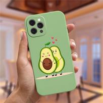 moskado Avokado Joga Juokingas Raštas Dėklas iPhone 11 Pro Max 12 13 Mini X XS Max XR 7 8 Plus SE 2020 TPU Silikoninis Dangtelis Coque iPhone 6 6s brown