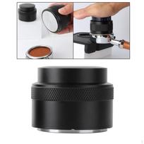 Coffee Grind Tamper Distributor Press Leveler Powder Hammer Tool for 51MM black