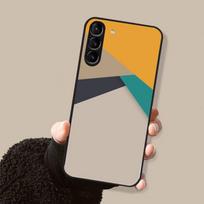 Geometrinis Spalvų Bloko Telefonų dėklas Samsung Galaxy S7 Edge Plus S9 S20Plus S20ULTRA S10lite S225G S10 Case GalaxyS21S30 gray
