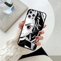 Anime Demon Slayer Kamado Tanjirou Phone Case For iPhone 14 12 13 Mini 11 Pro 8 7 6 6S Plus X XR XS Max SE 2022 2020 Soft Cover iPhone 14Pro Max gray