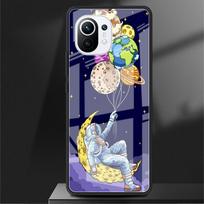 Fashion Astronaut Glass Case For Xiaomi Poco X3 NFC 11 Lite 11T F3 M3 For Redmi Note 11 10 9 8 Pro 10S 9S 9A 9C Phone Cover Xiaomi Poco X3 NFC gray