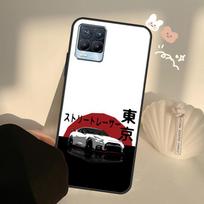 JDM Tokyo Drift Sports Car For Realme 8 9 Pro Plus GT Neo 2 GT Master 9i 8i Phone Case For OnePlus 9 10 Pro 9R Nord2 Realme GT(Neo) white