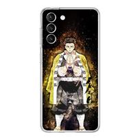 Kimetsu No Yaiba Demon Slayer Phone Case For Samsung Galaxy S22 5G S20 Ultra S21 FE 5G S10E S9 S8 S10 Plus Note 20 Clear Cover Note 10 Plus purple