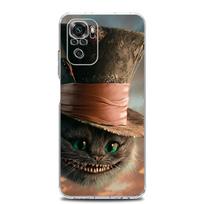 Heshire Cat Alice telefono dėklas, skirtas Xiaomi Redmi Note 11 9S 9 8 10 Pro 7 8T 9C 9A 8A K40 Pro 11T 5G minkštas silikoninis skaidrus dangtelis Coque Redmi Note 10S gray