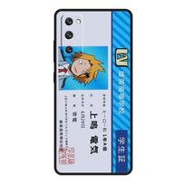 Print Soft For Samsung Galaxy S9 S22 Ultra 5G S7 S10e S21 Plus S8 S20 FE 2022 S10 My Hero Academy ID Card Phone Coque Samsung S22 5G