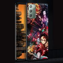 Demon Slayer Case for Samsung Galaxy Note 20 Ultra 10 Lite 9 8 A53 A52 A12 S22 S21 FE S20 Plus Silicone Black Anime Phone Cover Samsung Note 20