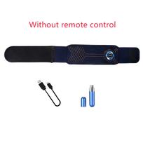 USB Charge pilvo tonizuojantis diržas Vibration Smart Fitness Ab treniruočių diržas su nuotolinio valdymo masažo stimuliatoriumi smėlis