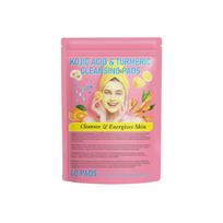 Cleansing Pads, Kojic Cleansing Pads Helps Balance Skin Oil And Water Hydrating  Remove Excess Keratin From The Body'S Skin(40PC) rožinė