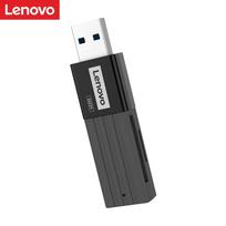 Lenovo D221 TF atminties kortelių skaitytuvas USB2.0 dviejų lizdų PC adapteris Atminties kortelių skaitytuvas juoda