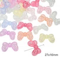 5-60 vnt. akriliniai karoliukai peteliškės debesėlio pakabukai popkornų rutuliukai „pasidaryk pats“ apyrankių, karolių, papuošalų gamybai 27x16mm 5pcs