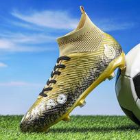 Football Shoes   UNISEX Football Boots Lace-up High Elastic Sock Mouth Training Artificial Captain Outdoor Sports Training Children Football Shoes 33 auksas