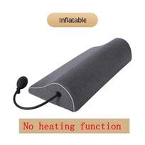 Inflatable Cervical Spine Pillow Ergonomic Orthopedic Memory Foam USB Hot Compress Pillows Neck Spine Heated Pillow For Sleeping gray