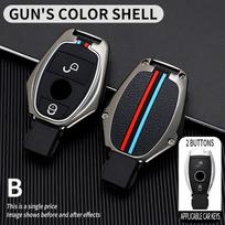 Automobilio rakto dėklas Dangtelis Apsauginis Korpusas Mercedes Benz A B C E Klasės GLS GLA GLK GLC CLS CLA AMG W204 W205 W212 W463 W176 gray