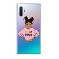 Juodaodės merginos menas Samsung Galaxy Note 20 10 9 8 Plus Ultra Lite M31 M31S M10 M10S M20 M21 M30 telefono dėklas Note 20(5G)