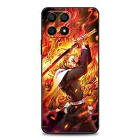 Anime Demon Slayer Kamado Tanjirou Nezuko Phone Case For Honor 50 30 10 Lite 30i 20 20e 9A 9C 9X Pro 8X Nava 8i 9 Y60 Cover Case Honor 8X black